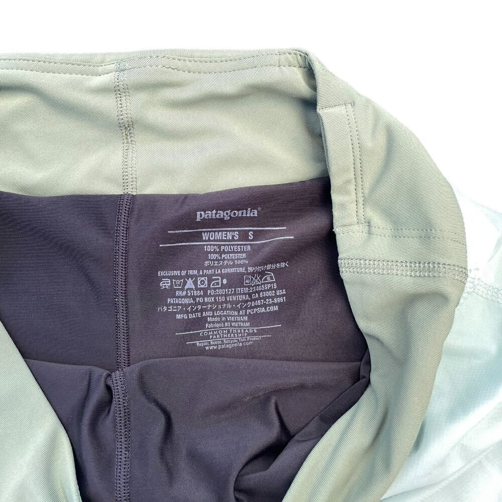 Patagonia Strider Nine Trails Running Skirt Skort athletic green womens small - Picture 5 of 5